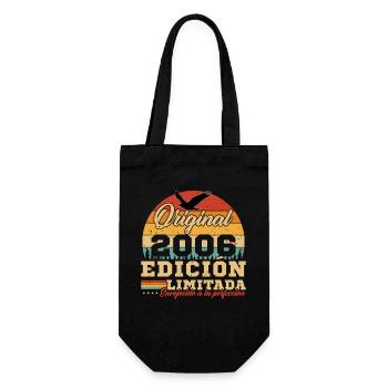 Cadeau d'anniversaire Vinatge 2006 - Sac à bouteille - noir - Devant