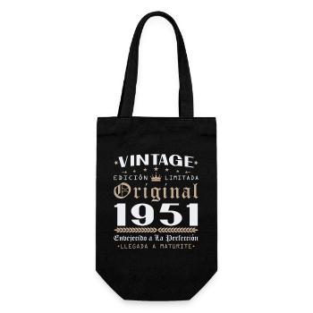 Cadeau d'anniversaire Vinatge 1951 - Sac à bouteille - noir - Devant