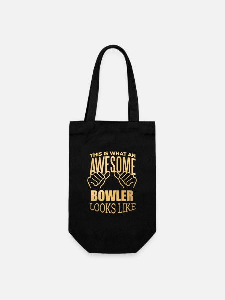 Bowling Bowling Bowling - Geschenkbeutel für Flaschen - Schwarz