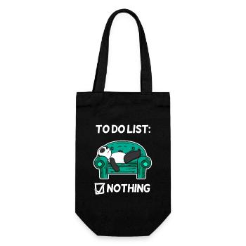 Funny Saying Funny Sayings - Panda Motif - Gift Bag for Bottles - black - Front