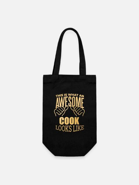 Cooking Cooking Cooking - Gift Bag for Bottles - black