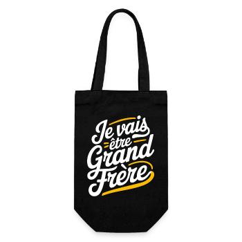 Je vais être grand frère - Sac à bouteille - noir - Devant