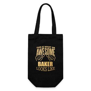 Baking - Gift Bag for Bottles - black - Front