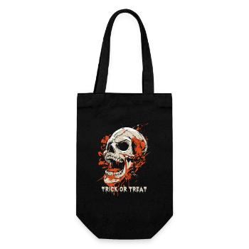 Halloween - Trick or Treat - Costume de crâne - Sac à bouteille - noir - Devant