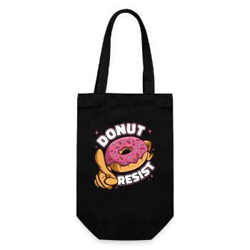 Donut Resist Doughnut Glazed Maker Lover Donut - Gift Bag for Bottles - black - Front