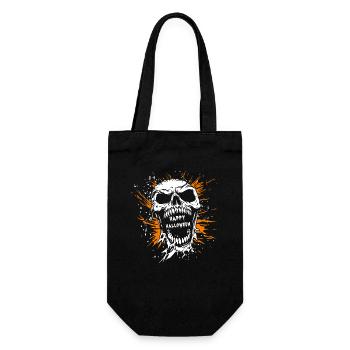 Happy Halloween Costume - Skull Horror - Gift Bag for Bottles - black - Front