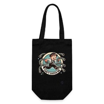 Retro Tube Boy – Can't Catch Me - Geschenkbeutel für Flaschen - Schwarz - Vorne