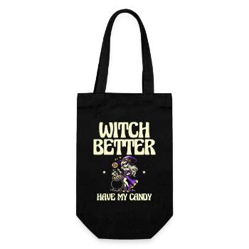 Witch Better My Candy, Halloween Humor - Gift Bag for Bottles - black - Front