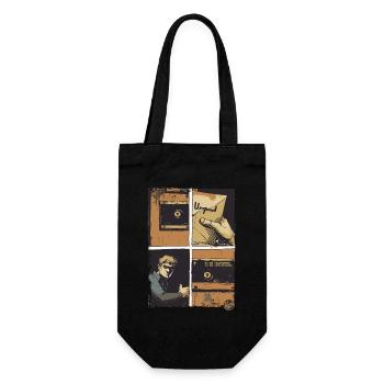 La lettre : une bande dessinée - Sac à bouteille - noir - Devant