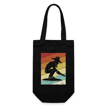 Retro Prospecting Miner Placer Mining Gold Panning - Gift Bag for Bottles - black - Front