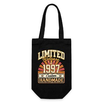 Limited 1997 Lustige Sprüche Geschenk Geburtstag - Geschenkbeutel für Flaschen - Schwarz - Vorne