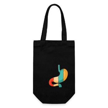 Retro Gastric Bypass Bariatric Gastric Surgeon - Gift Bag for Bottles - black - Front