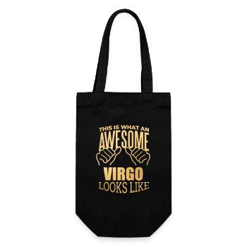 Virgo - Gift Bag for Bottles - black - Front