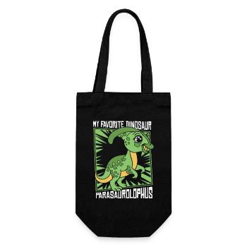My Favorite Dinosaur Dinosaur Hadrosauridae - Gift Bag for Bottles - black - Front