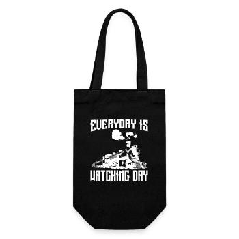 Everyday is Watching Day - Geschenkbeutel für Flaschen - Schwarz - Vorne