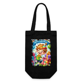 Joyeux 5e anniversaire - Sac à bouteille - noir - Devant