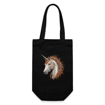 Halloween-Pferd - Geschenkbeutel für Flaschen - Schwarz - Vorne