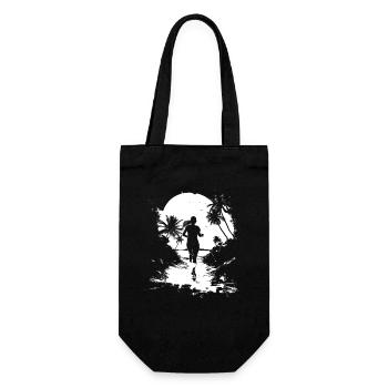 Run - Gift Bag for Bottles - black - Front