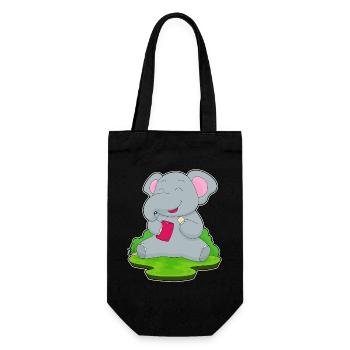 Elephant Potato Chips - Gift Bag for Bottles - black - Front