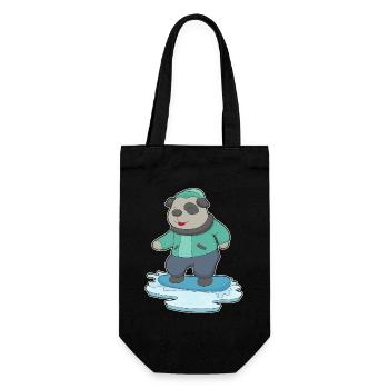 Snowboard chien snowboardeur - Sac à bouteille - noir - Devant