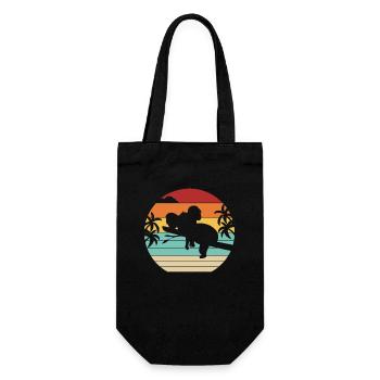 Retro Koalabear Eucalyptus Phascolarctos Cinereus - Gift Bag for Bottles - black - Front
