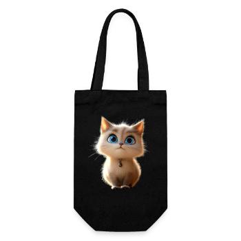 Ragdoll Katze Ragdollkatze Cat Süße Ragdoll Katzen - Geschenkbeutel für Flaschen - Schwarz - Vorne