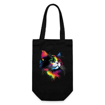 Ragdoll Katze Ragdollkatze Cat Süße Ragdoll Katzen - Geschenkbeutel für Flaschen - Schwarz - Vorne