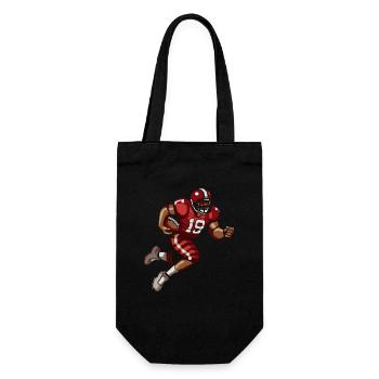 Joueurs de football américain - Sac à bouteille - noir - Devant