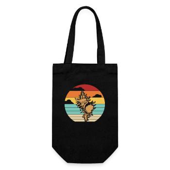 Sac à coquillage rétro Bivalvia Hunter Seashell - Sac à bouteille - noir - Devant