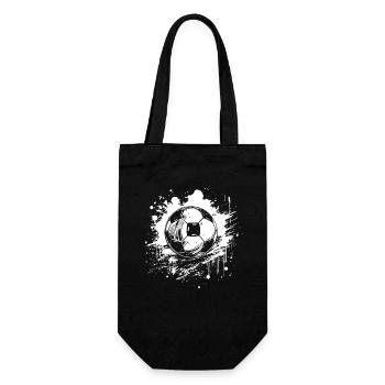 Football Street Art - Gift Bag for Bottles - black - Front
