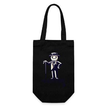 Retro Vintage Cartoon Man: That Doesn't Mean Anything - Gift Bag for Bottles - black - Front