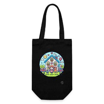 Home Sweet Home, Mama - Gift Bag for Bottles - black - Front