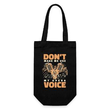 Ne me faites pas utiliser mon chanteur de voix d’opéra amoureux - Sac à bouteille - noir - Devant