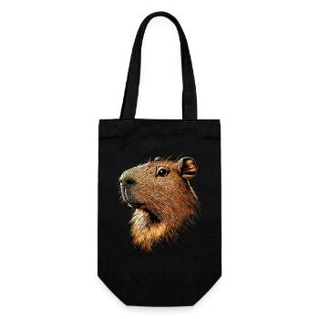 Capybara Be Capy Capybara Funny Capybara - Gift Bag for Bottles - black - Front