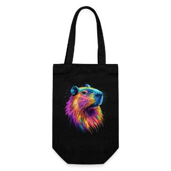 Capybara Be Capy Capybara Funny Capybara - Gift Bag for Bottles - black - Front