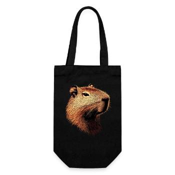 Capybara Be Capy Capybara Funny Capybara - Gift Bag for Bottles - black - Front