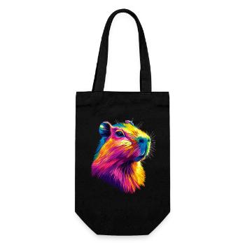 Capybara Be Capy Capybara Funny Capybara - Gift Bag for Bottles - black - Front