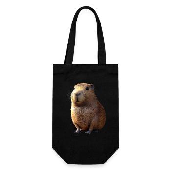 Capybara Be Capy Capybara Funny Capybara - Gift Bag for Bottles - black - Front