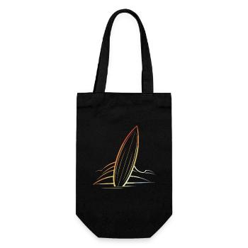 Planche de surf - Sac à bouteille - noir - Devant
