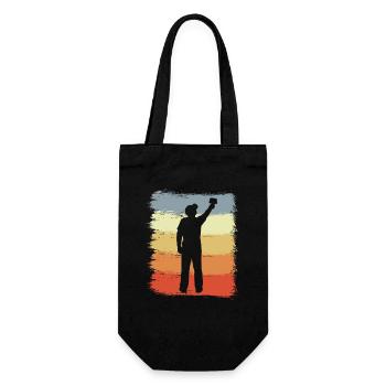 Peintre Look Rétro - Sac à bouteille - noir - Devant