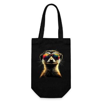 Lunettes de soleil suricate coloré mignon suricate - Sac à bouteille - noir - Devant