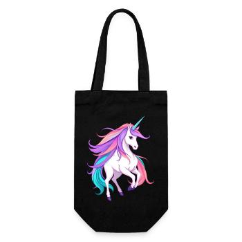 Radiant Violet Licorne Fantasy Illustration - Sac à bouteille - noir - Devant