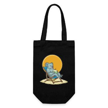Koala Strand Kokosnuss Sommer - Sac à bouteille - noir - Devant