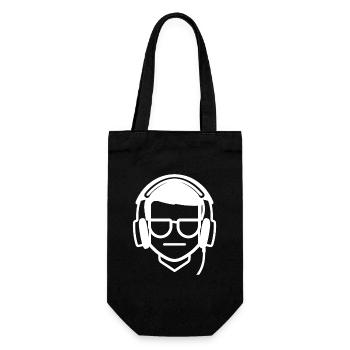 Gaming Geek Drawing - Gift Bag for Bottles - black - Front