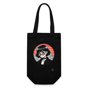 This girl means trouble - Gift Bag for Bottles - black - Front