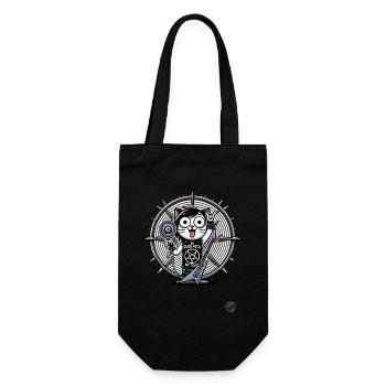 Metal cat, we trust in Death Metal - Gift Bag for Bottles - black - Front