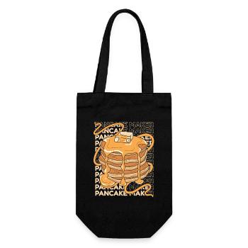 Pancake Maker Recipes Flapjack Griddlecake - Gift Bag for Bottles - black - Front