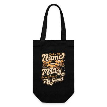 Dad Is My Name Making Best Pancakes Recipes - Gift Bag for Bottles - black - Front