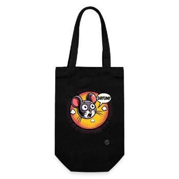 La souris dit : Dayum ! -Damner! - Sac à bouteille - noir - Devant