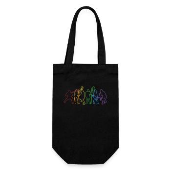 LARP LGBT Rainbow LARPing Weapons Armor Character - Gift Bag for Bottles - black - Front